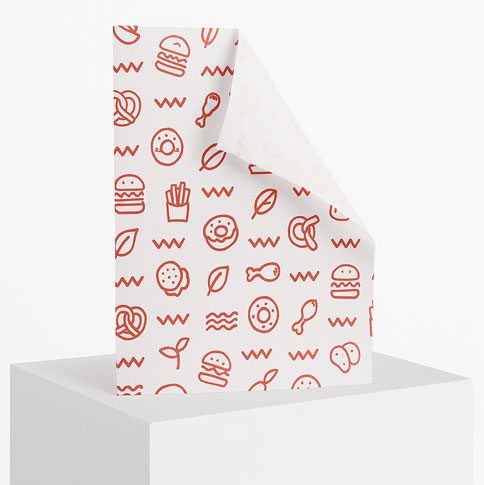 Papier d'embalage pour burgers et snacks